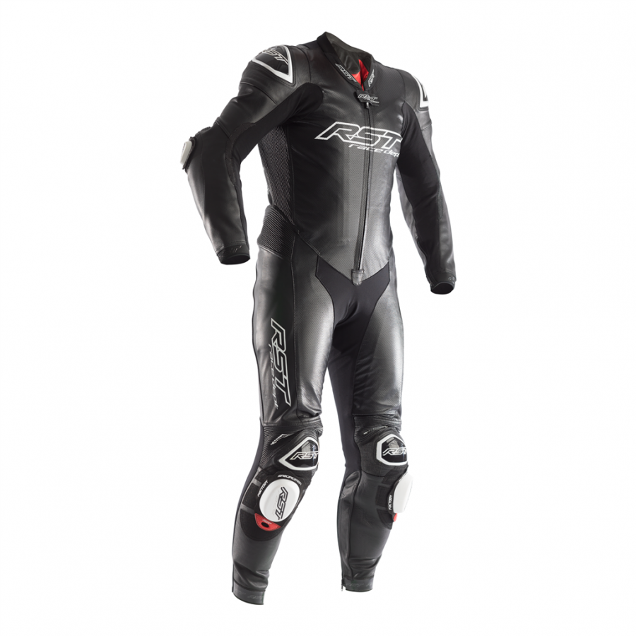 RST RACE DEPT V4 KANGAROO MENS LEATHER AIRBAG SUIT BLACKWHITE Module Moto